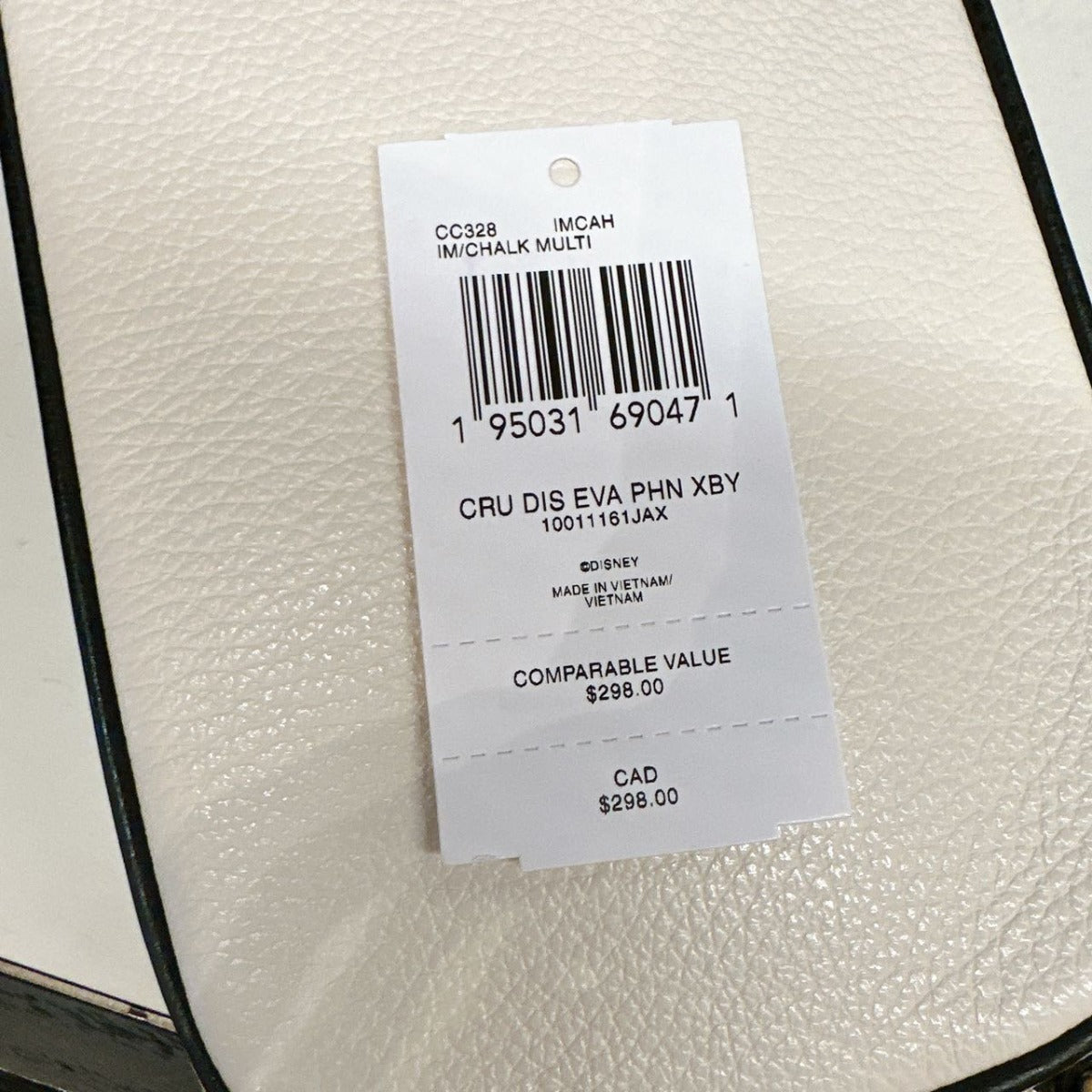 Coach CC328 Disney X Coach Eva Phone Crossbody In Gold/Chalk Multi Coach CC328 Disney X Coach Eva Phone Crossbody In Gold/Chalk Multi